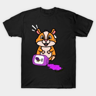 Funny Hamster spilled grape jam T-Shirt